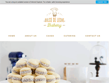 Tablet Screenshot of dulcedelechebakery.com